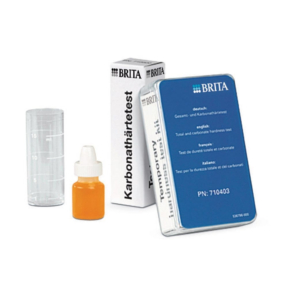 BRITA Testkit zur Bestimmung der Karbonathärte mit Testflüssigkeit und Messbecher
