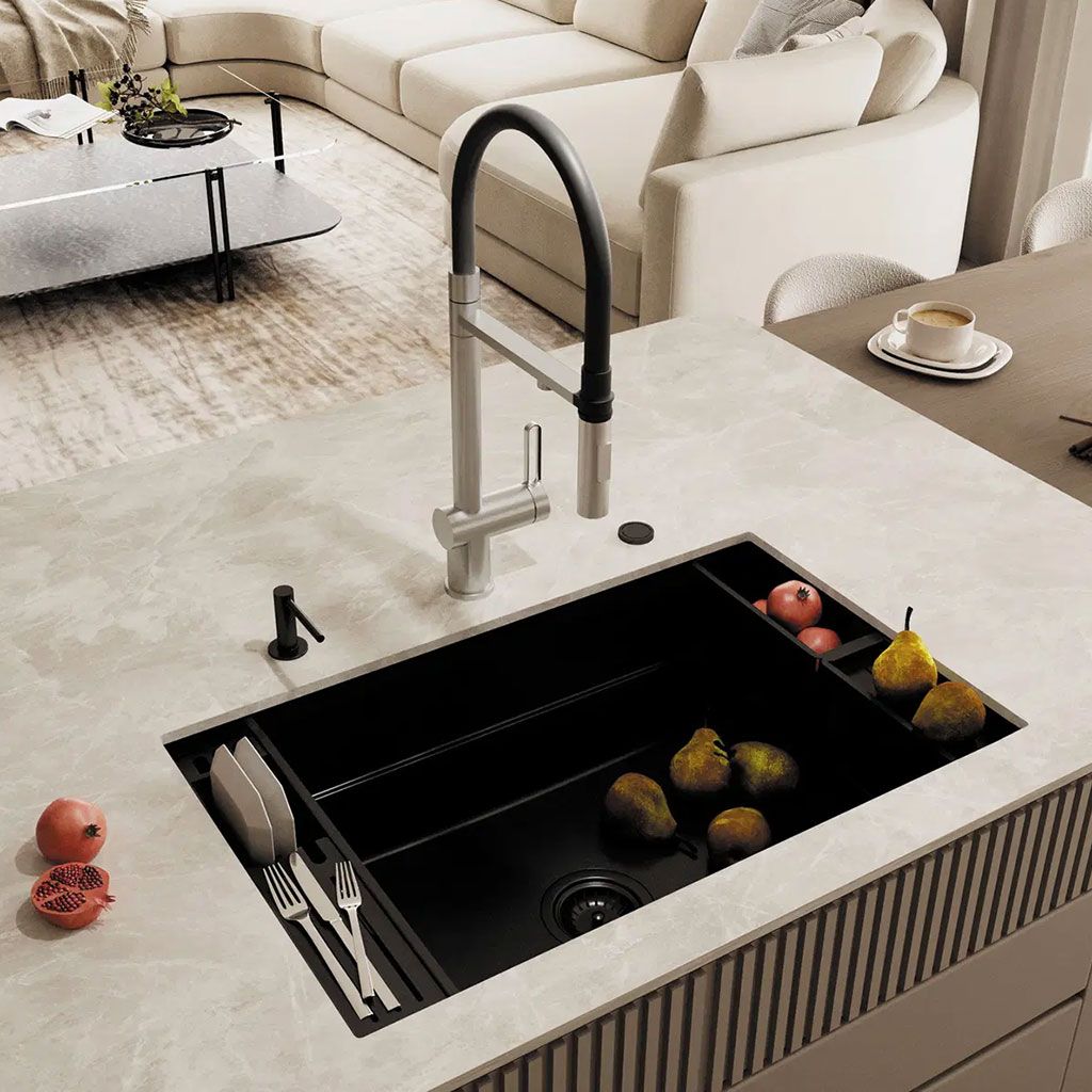 Primo – 3-Wege-Wasserhahn Edelstahl für Wasserfilter