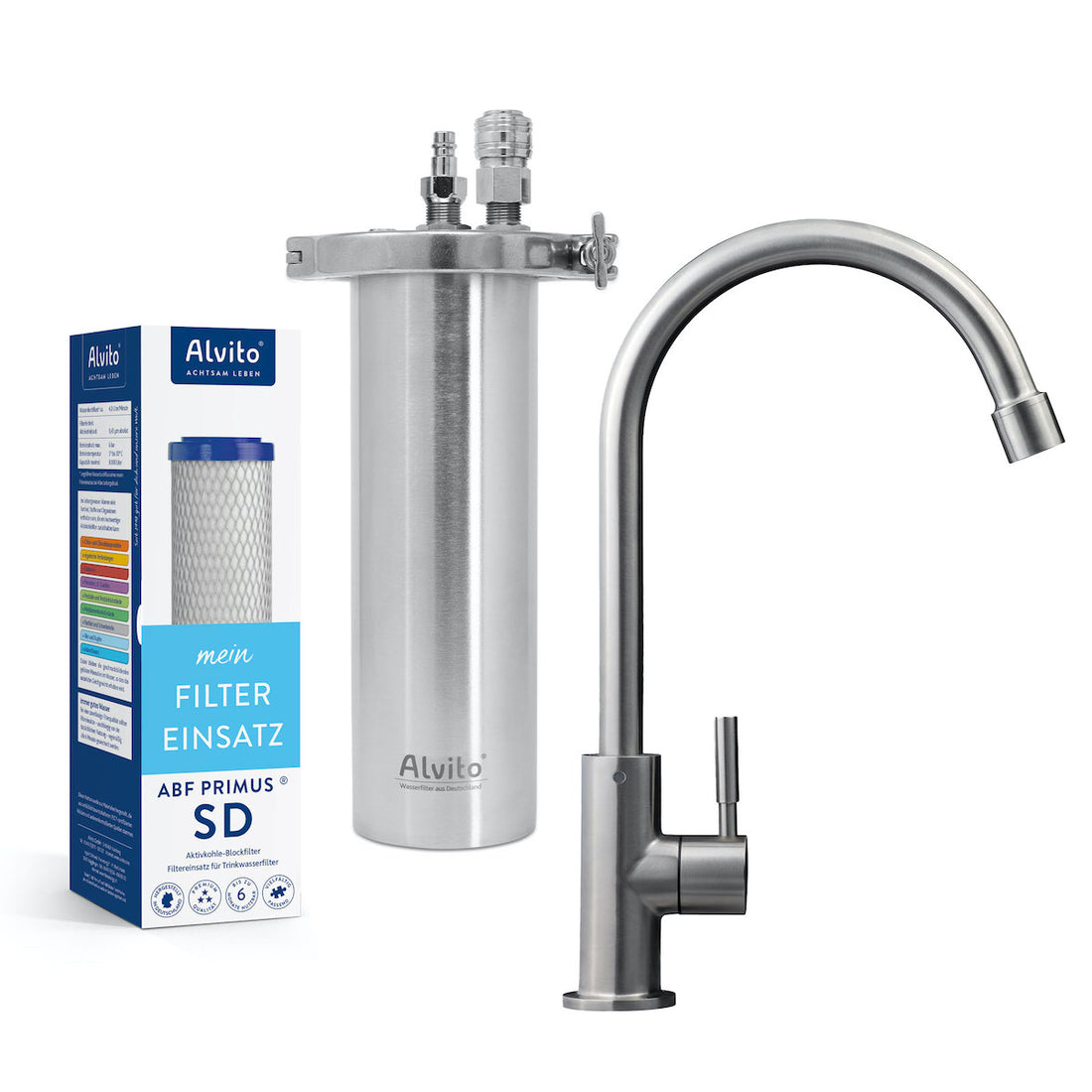 Alvito Wasserfilter Inox T STARTSET