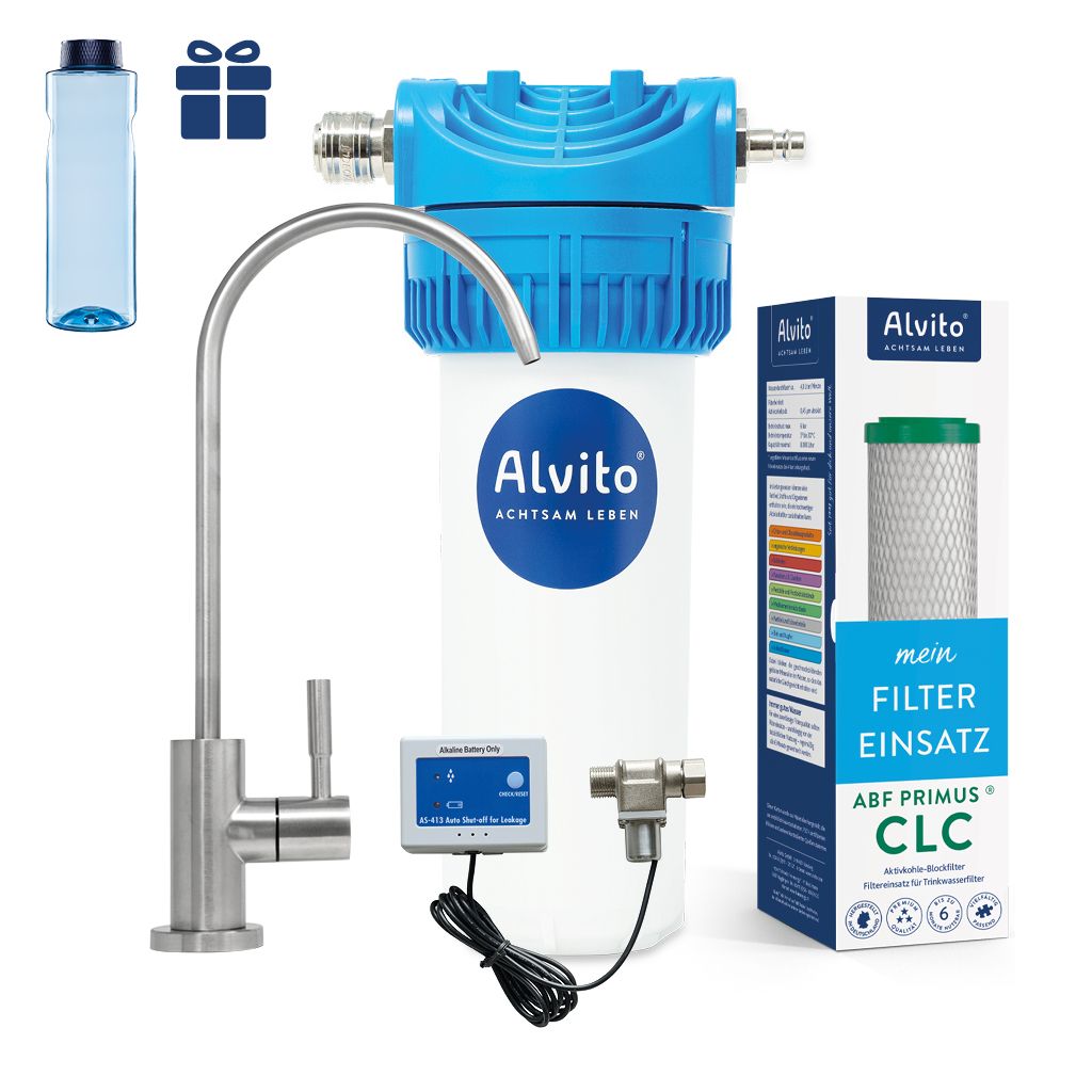 Alvito Untertisch-Wasserfilter-Set Split Fresh