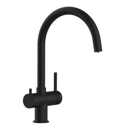Furore 3-Wege-Armatur Edelstahl PVD schwarz matt