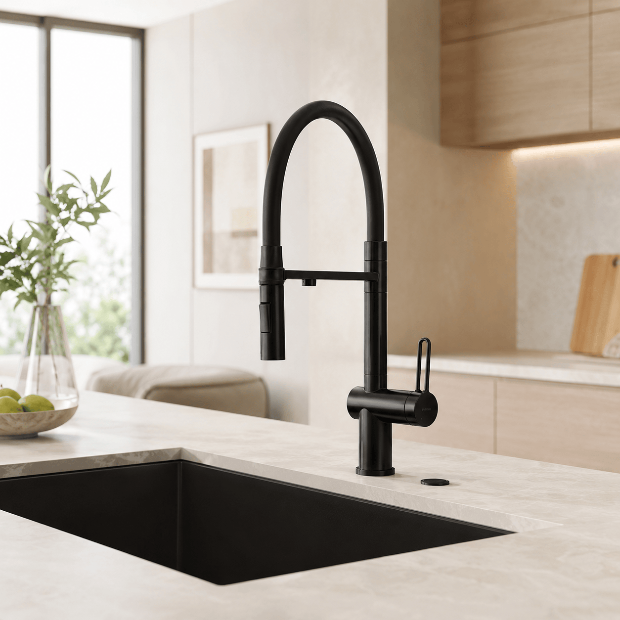 Primo – 3-Wege-Wasserhahn Edelstahl für Wasserfilter