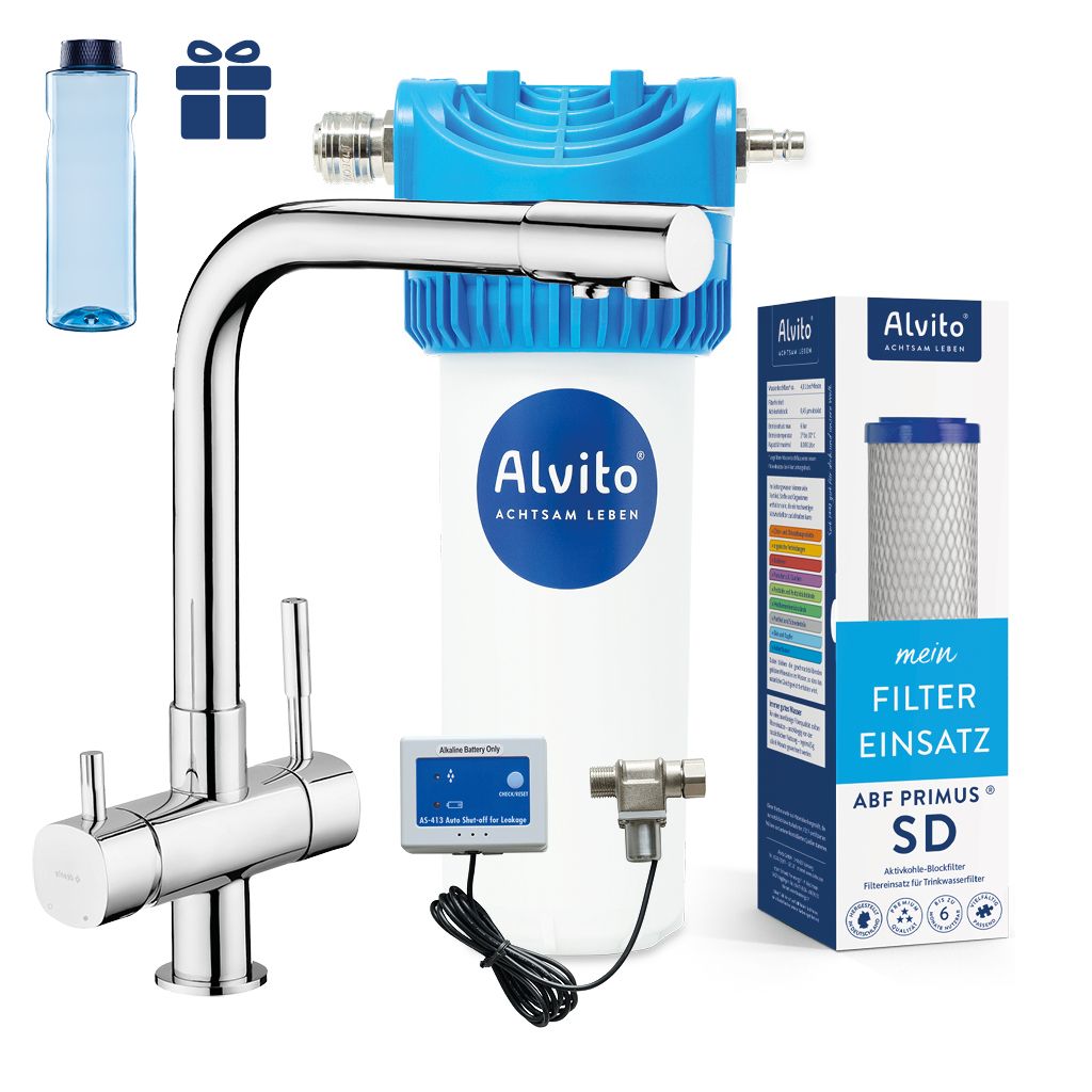 Alvito Untertisch-Wasserfilter-Set Integral Pure