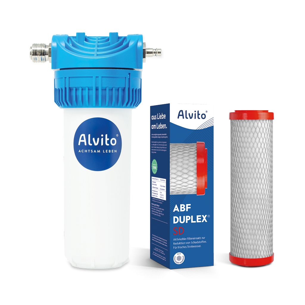 Alvito Einbaufilter-Set Smart – Untertisch-Wasserfilter für die Kaltwasserleitung