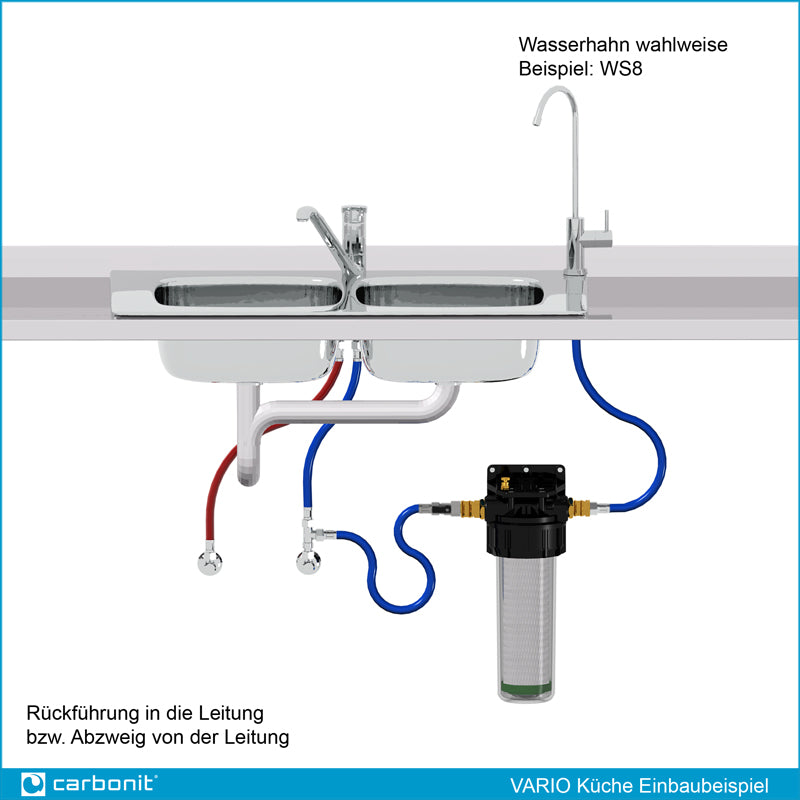 Carbonit VARIO Küche Einbaubeispiel